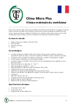 Preview for 13 page of TechGrow Clima Micro Plus Minimum Fan Speed User Manual