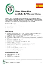 Preview for 17 page of TechGrow Clima Micro Plus Minimum Fan Speed User Manual