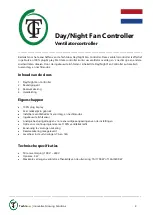 Preview for 4 page of TechGrow Day/Night Fan Controller User Manual