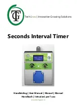 TechGrow Seconds Interval Timer User Manual preview