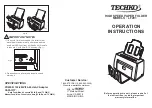 Techko LF291 Operation Instructions preview