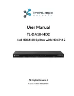 TechLogix Network TL-DA18-HD2 User Manual preview