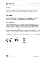 Preview for 2 page of Techlogix TL-A70-40W User Manual