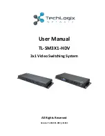 Preview for 1 page of Techlogix TL-SM3X1-HDV User Manual