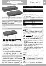 Preview for 2 page of Techly 4 Way Speaker Switch with Screw-type connections User Manual