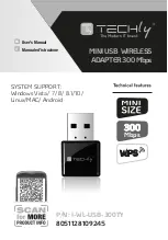 Techly I-WL-USB-300TY User Manual preview