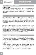 Preview for 8 page of Techly IDATA HDMI-21D User Manual