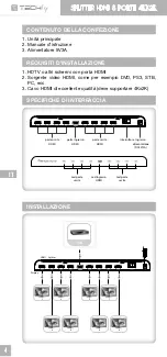 Предварительный просмотр 4 страницы Techly IDATA HDMI-4K8 User Manual