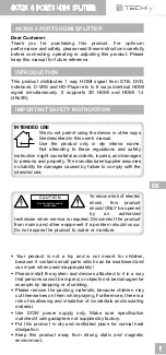 Предварительный просмотр 7 страницы Techly IDATA HDMI-4K8 User Manual