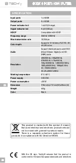 Предварительный просмотр 10 страницы Techly IDATA HDMI-4K8 User Manual