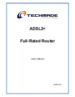 Techmade ADSL2plus User Manual preview