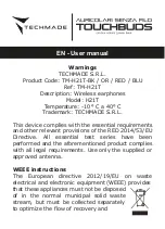 Предварительный просмотр 11 страницы Techmade H21T User Manual