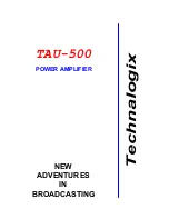 Technalogix TAU-500 Manual preview