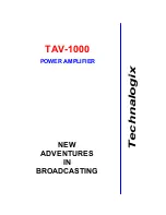 Technalogix TAV-1000 Manual preview