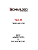 Technalogix TAV-25 Instruction Manual preview