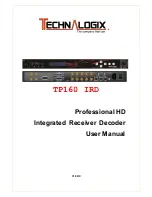 Technalogix TP160 IRD User Manual preview