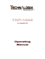 Предварительный просмотр 1 страницы Technalogix TXF-1000 Operating Manual