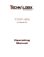 Technalogix TXF-50 Operating Manual preview