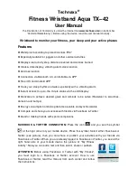 Preview for 1 page of Technaxx Aqua TX-42 User Manual