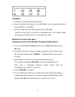 Предварительный просмотр 2 страницы Technaxx FMT300BT User Manual