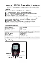 Technaxx FMT400 User Manual preview