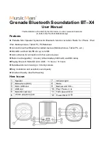 Предварительный просмотр 1 страницы Technaxx MusicMan Grenade BT-X4 User Manual