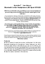 Preview for 1 page of Technaxx Sport BT-X28 User Manual