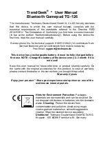 Preview for 1 page of Technaxx TrendGeek TG-126 User Manual