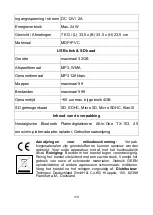 Preview for 119 page of Technaxx TX-103 User Manual