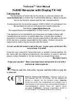 Preview for 1 page of Technaxx TX-142 User Manual