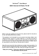 Preview for 1 page of Technaxx TX-187 User Manual