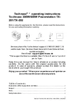 Preview for 1 page of Technaxx TX-201 Operational Instructions