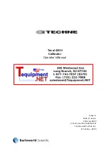 Preview for 1 page of Techne 425H Operator'S Manual