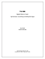 TECHNI-CONTACT TU-508 User Manual предпросмотр