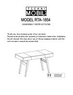 Techni Mobili RTA-1854 Assembly Instructions Manual preview