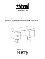 Preview for 1 page of Techni Mobili RTA-7002 Assembly Instructions Manual