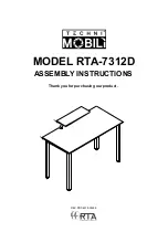 Techni Mobili RTA-7312D Assembly Instructions Manual preview