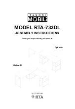 Techni Mobili RTA-733DL Assembly Instructions Manual preview