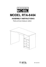 Preview for 1 page of Techni Mobili RTA-8404 Assembly Instructions Manual