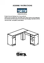 Preview for 1 page of Techni Mobili RTA-8412L Assembly Instructions Manual