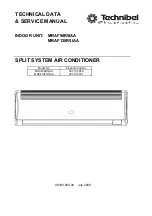 Preview for 1 page of Technibel Climatisation 38.7104.050 Technical Data & Service Manual