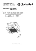 Предварительный просмотр 1 страницы Technibel Climatisation 387106936 Technical Data & Service Manual