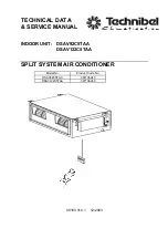 Предварительный просмотр 1 страницы Technibel Climatisation 387106945 Technical Data & Service Manual