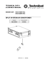 Предварительный просмотр 1 страницы Technibel Climatisation 387106951 Technical Data & Service Manual