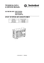 Предварительный просмотр 1 страницы Technibel Climatisation 387107056 Technical Data & Service Manual