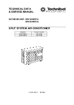 Technibel Climatisation 387107064 Technical Data & Service Manual preview