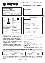 Preview for 7 page of Technibel Climatisation DSAF124 Installation Instructions Manual