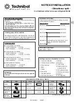 Предварительный просмотр 7 страницы Technibel Climatisation DSAF127R5I Installation Instructions Manual