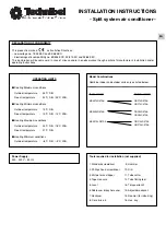 Technibel Climatisation GRF124C5TAA Installation Instructions Manual preview