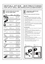 Preview for 3 page of Technibel Climatisation GRF124C5TAA Installation Instructions Manual